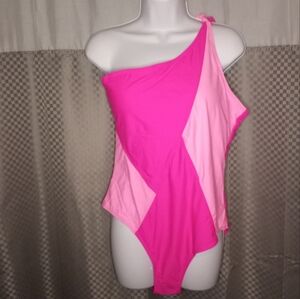 Eomenie Women's one piece color block swimsuit